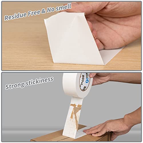 Image of Oleitodh 12 Pack White Duct Tape Heavy Duty,8.3 Mil Thickness,2 Inches x 30 Yards,Strong Industrial Strength,Flexible,No Residue,Waterproof and Tear by Hand,Multi-Use for Indoor & Outdoor Repairs