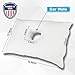 SleepEasy [USA Made] Cotton Comfort CNH Pillow with Ear Hole for Side Sleepers, Pressure and Pain Relief, Ergonomic, Breathable, and Hypoallergenic with Soft Revoloft Fill, Made in The USA