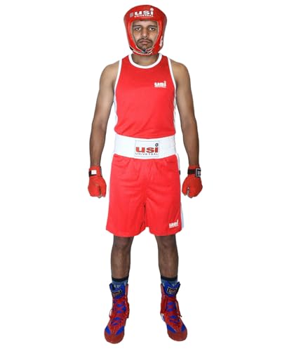 Gilet de boxe et short de combat haut de gamme en maille respirante USI