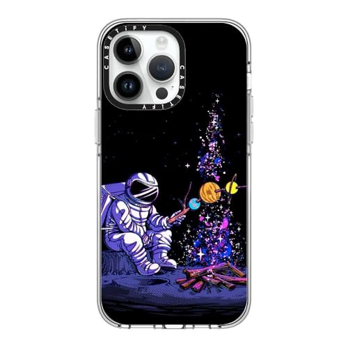Coque iPhone 14 Pro Max CASETiFY transparente Moon Camping pour les passionnés d'aventure Magsafe