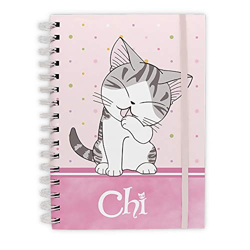 ABYSTYLE Chi's Sweet Home Purrty in Pink Spiral Hardcover Notebook 8.5