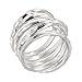 Silpada 'Wrapped Up' Overlapping Textured Band Ring in Sterling Silver, Size 8, Size 8