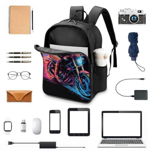 Bolsa impermeable 3D de moto para niños evita libros mojados 4