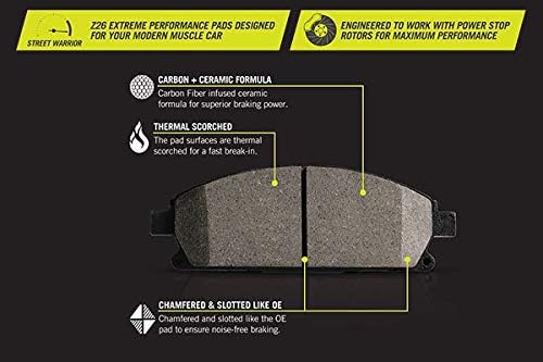 Power Stop Front Z26-1405 Z26 Extreme Performance Carbon-Ceramic Brake Pad [Application Specific]