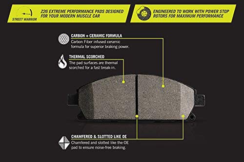 Power Stop Front Z26-1405 Z26 Extreme Performance Carbon-Ceramic Brake Pad #TOP3