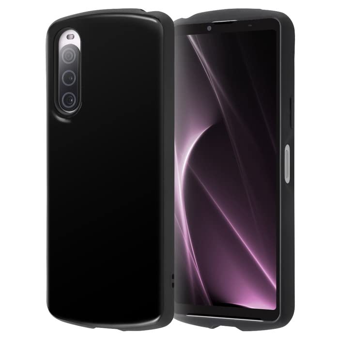 Amazon.co.jp: Xperia 10 V ケース シンプル 耐衝撃 ブラック 