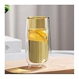  Bicchieri Acqua Bere occhiali for la famiglia bicchieri da vino bere bicchiere bicchiere vodka tazza di caffè succo di caffè tazze di acqua tazza creativa tazze di vetro doppio strato Bicchieri da Coc