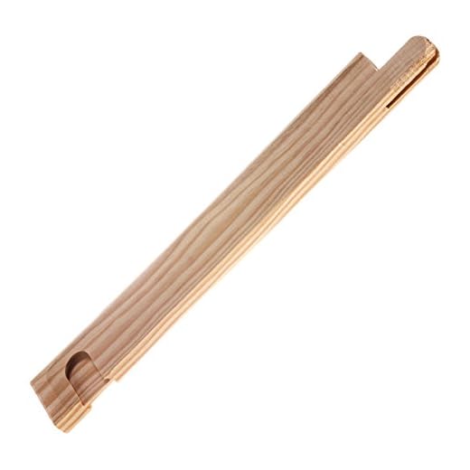 Lienzos Levante 1 travesaño de Refuerzo de T100 cm de Largo con sección de 46 x 17 para unir 2 Lados de un Bastidor para lienzos, Soporte pictórico, Pino, 100
