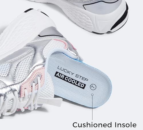 LUCKY STEP Women's Platform Chunky Fashion Sneakers Mesh Casual Running Tennis Workout Sport Work Trendy Athletic Walking Shoes3