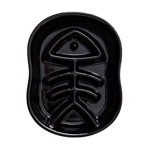 TEHAUX Tigela lenta para alimentação de gatos Tigela de cerâmica para evitar asfixia de animais de e