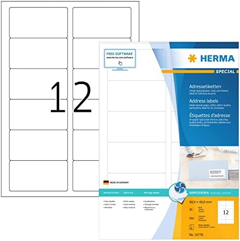 Etiquette HERMA Premium 4632 64,6x33,8mm blanc 4800 pièces sur Etiquette HERMA Premium 4632 64,6x33,8mm blanc 4800 pièces sur