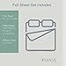 Pointehaven Heavy Weight Flannel Sheet Set, Full, Snow Flakes - Warm & Cozy - 100% Cotton Flannel Pre-Shrunk -170 GSM -Deep Pockets -Easy Fit Elastic All Around-Comfy Double Brushed