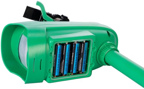 Royal Gardineer Katzenschreck Wasser: Wasserstrahl-Tierschreck mit PIR-Sensor, batteriebetrieben, 120 m² (Katzenschreck mit Wasserstrahl, Garten Wasser, ohne)