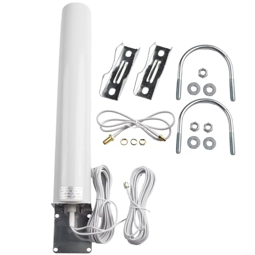 4G LTE Antenna Network Outdoor, Dual for SMA Male 3G/4G LTE Omni-Directional Waterproof Antenna For Router Mobile Hotspot Wireless Home