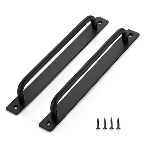 Ravinte Barn Door Handles 6 Pack Sliding Door Pulls, 8.8 in Hole Centers