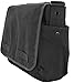 ARMYU Black Original Heavyweight Cotton Canvas Classic Heavyweight Military Messenger Bag + Streamer