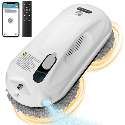 Heaxiy Robot Limpiador De Ventanas Inteligente, Robot De Limpieza De Vidrio Con Rociador De Agua Automático Con Aplicación Y Control Remoto Dua Heaxiy Robot Limpiador De Ventanas Inteligente, Robot De Limpieza De Vidrio Con Rociador De Agua Automático Con Aplicación Y Control Remoto Dua