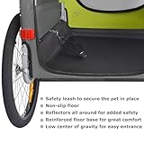 DOGGYHUT® Premium M Hundeanhänger 2-in-1 Hundebuggy & Jogger Fahrradanhänger für Hunde bis 23kg