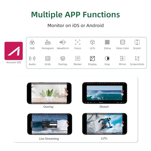 Image of Accsoon CineView HE Wireless Video Transmitte&Receiver, 2.4+5Ghz, UVC Out for Live Streaming 1080p60 0.06s Latency 1200ft Range up to 4 Devices Monitoring, Compatible with CineView M7 Pro /2 SDI /SE