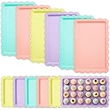 Yaomiao 12 Pcs Plastic Serving Trays for Party...