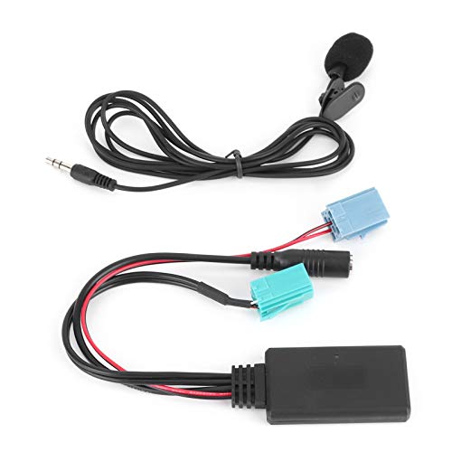 Car Bluetooth Adapter Module Bluetooth 5.0 Stereo AUX Music Interface Audio Adapter with Microphone Handsfree Call Fit for Renault Clio/Espace/Megane Auto Parts