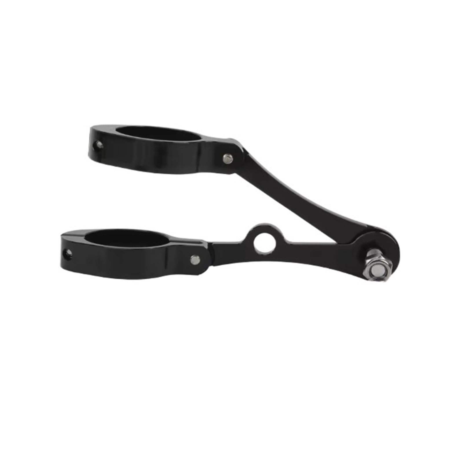 Headlight Bracket Mount Fit for Harley Custom Motorcycle Mount Universal CNC Fork Headlight Bracket Clamp 39-41mm for Spotlight(Black)
