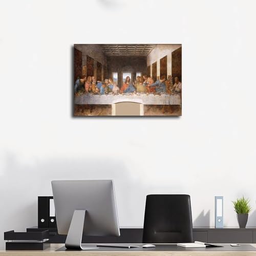 Cadre à suspendre La Cène Leonardo Da Vinci impression sur toile de qualité