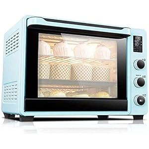 Slimme Oven, Elektrische Mini Oven Met Kookplaat Huishoudelijke Bakken Taart Oven 40l Huishoudelijke Automatische Mini Oven LED Display Convectie Aanrecht Broodrooster Oven