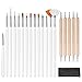 Produktbild Bestenrose Nagel Pinselset 20-teilig Nagel Kunst Malerei Zeichnung Pinsel Set Gel Pinsel Gelnägel Pinsel für UV Gel und Acrylfingernägel Nailart Maniküre Nagelzubehör (20PCS)
