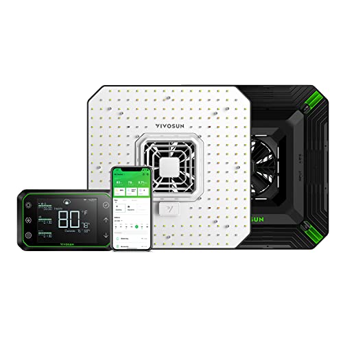 VIVOSUN Smart Grow System with The AeroLight A100, 100W LED Grow Light w/Integrated Circulation