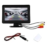 LCD Backup Camera Monitor Only,4.3' Backup Camera Screen with 160° Adjustment & Auxiliary Parking Lines Designed to Assist You in Parking,Color Back Up Cameras for Cars Monitor