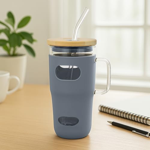 10 Sustainable Products on Amazon You Need to Try 3 The Better Home Borosilicate Glass Tumbler with Bamboo Lid, Glass...