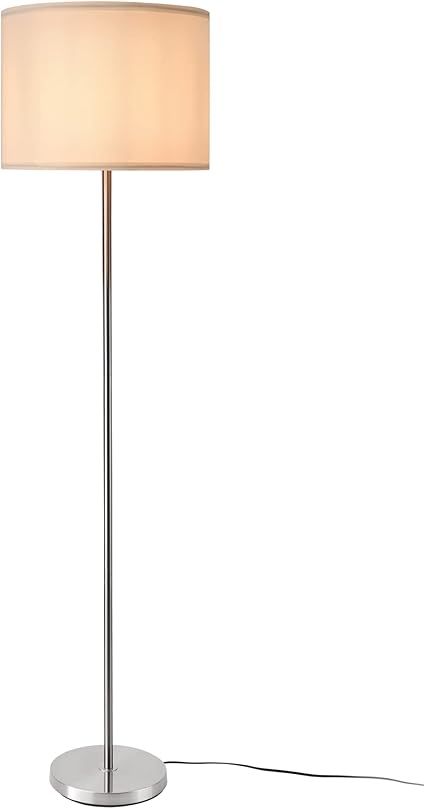 lux.pro [lux.pro] Tamworth Floor Lamp 161 cm E27 silver-colored and white photo 3