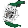 TSAR BOMBA Sapphire Mechanical Watch for Men Transparent Bezel Light Matter-Sapphire Crystal Edition Automatic Wristwatches 8223