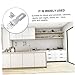 Accessories 20pcs Duty Cabinet Door Sliding Locking Stainless Tool Lock Cupboard Push Barn Cabints Drawer Steel Clasp Cage Angle Staple Furniture Windows Hasp Inch Safety Bolt Padlock(Silver,8.5X2cm)