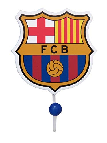 FC BARCELONA - Colgador de Pared, Gancho de Madera, con Forma de