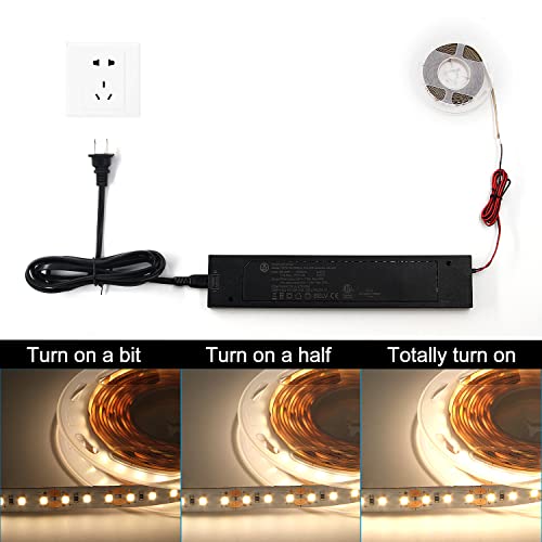 Image of VST 90W LED Power Supply, 100V-240V AC to 12V DC Low Voltage Transformer with 12V JST Ports, Durable Cabinet Light Power Adapter, ETL Listed, Black