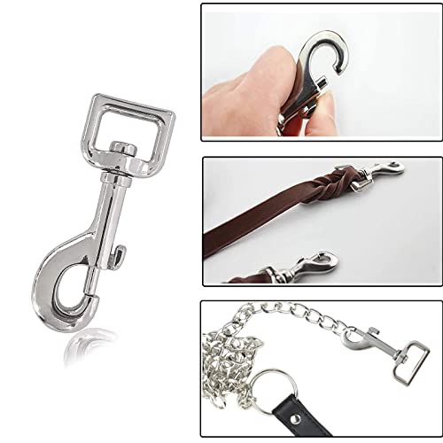 8 Stück Wirbelkarabiner Schnappkarabiner, Bolzenkarabiner Hundeleine, Karabinerhaken mit Drehgelenk Edelstahl, Haken mit Drehgelenk für Hundehalsband, für Hundehalsband Eimer Hängematte Pferd Tack