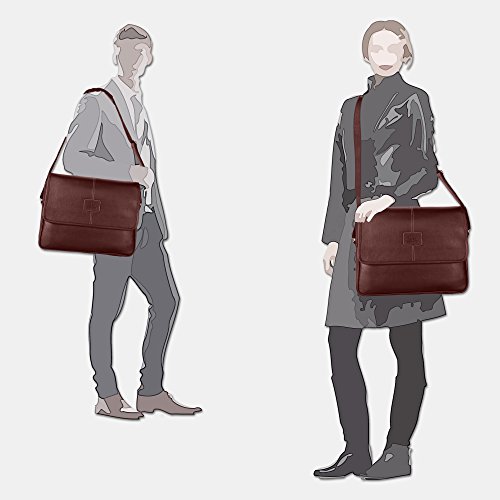 Image of The Clownfish Signature Series Synthetic leather Brown 15.6 inch Laptop bag and Tablet Bag Messenger Bag With One Year Brand Warranty