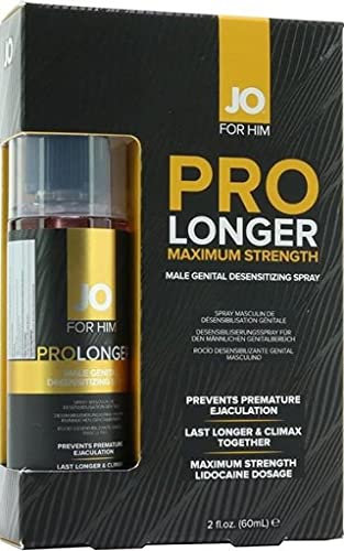 Jo Prolonger Spray W/Lidocaine Male Genital Desensitizer 60Ml