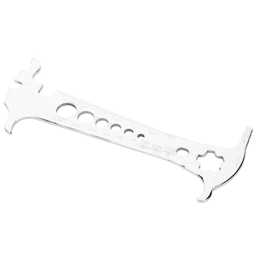 Calibro Usura Catena Bici In Acciaio – Misuratore Allungamento Con Gancio E Chiave Raggi