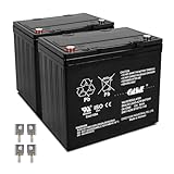 Casil 12V 50Ah SLA AGM Deep Cycle Battery – 2 Pack (Group 22NF) | CA12550 Replacement for Mobility Scooters, UPS Backup, Solar Systems