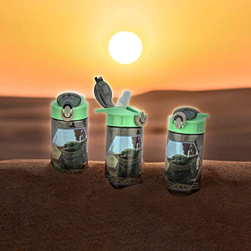 Zak Designs Star Wars The Mandalorian Grogu Kids Dinnerware Set Includes Plate, Bowl, Water Bottle Non-Bpa Made Of Durable Material, Perfect For Kids (Baby Yoda, Grogu) #TOP5