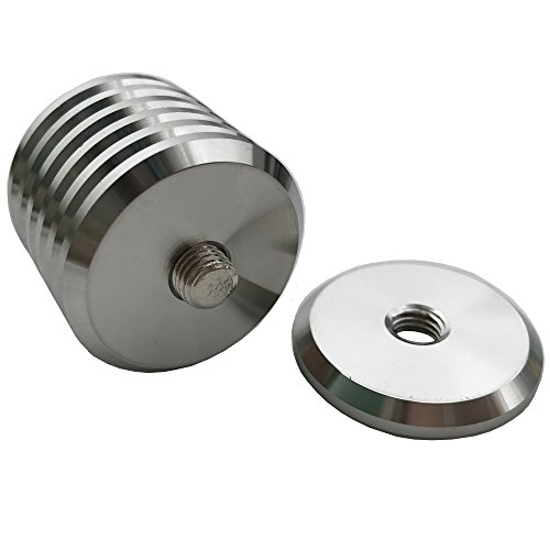 SHARROW Archery Stabilizer Weight Counterweight Bow Stabilizers Balance Bar Rod End Damper for Recurve Bow and Compound Bow (Silver)