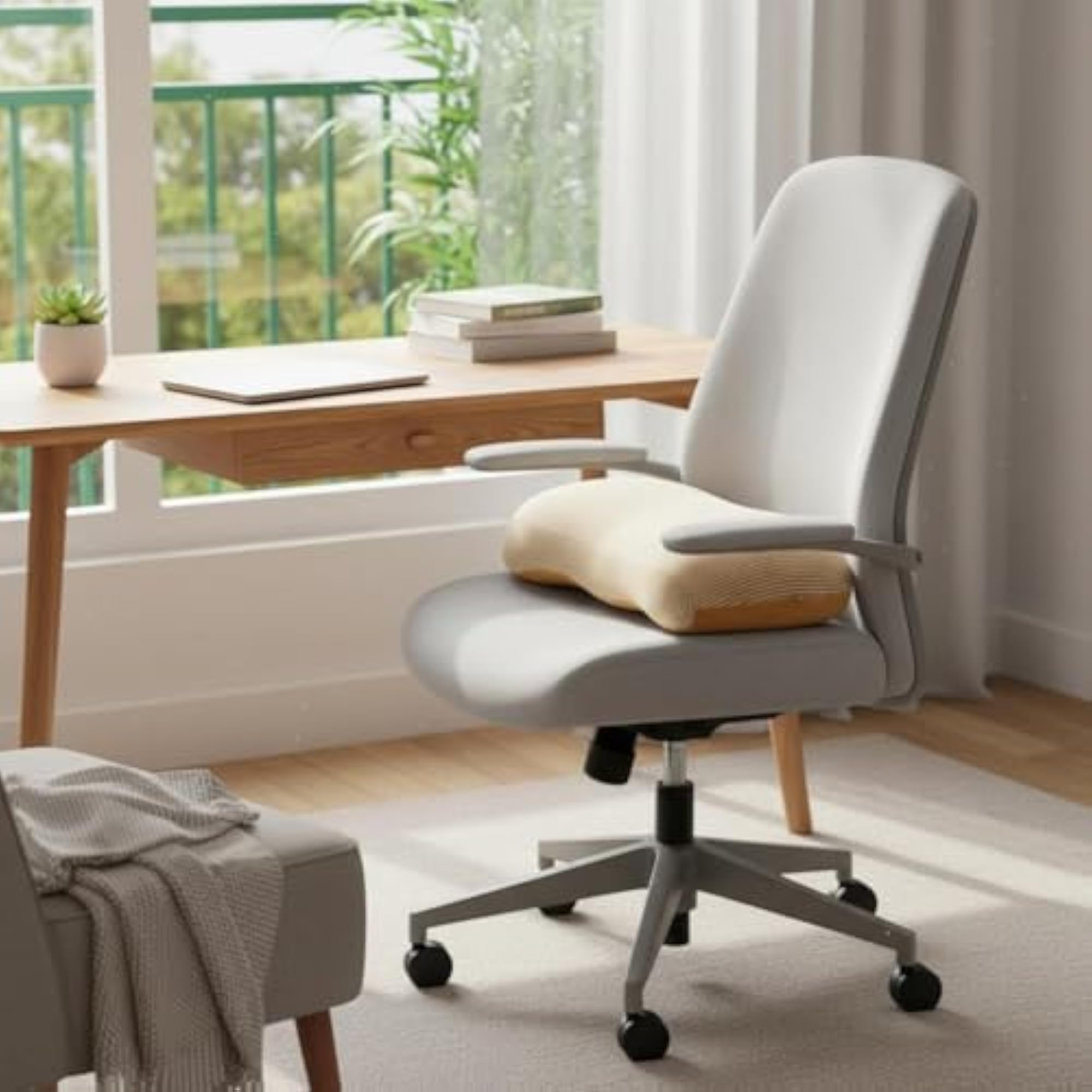 Memory Foam Back Support Pillow for Drivers and Commuters