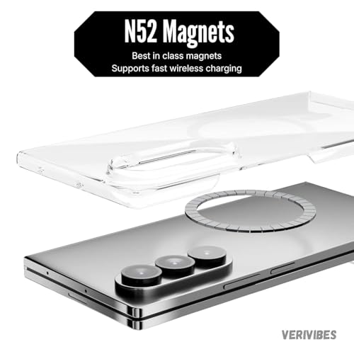 Image of Ultra Hybrid Clear Case Compatible with Samsung Galaxy Z Fold 5 | Magnetic Wireless Charging | 360 Hinge Protection | Anti-Yellow 3 Layer | Shockproof Drop Protection Cover - Transparent