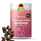 FELMO Verdauungs-Snacks für Hunde Leckerli mit Probiotika für die Förderung der Darmregulierung & Verdauung, Stärkung des Immunsystems deines Hundes, frei von Getreide und Zucker