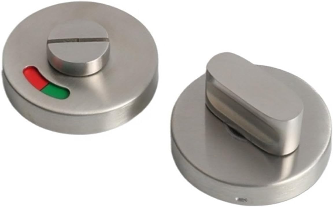 Latch Indicating Lock,Indicator Door Lock Door Lock Door Lock Handle Knob Indicator Privacy Latch Bathroom Stainless Steel WC Toilet
