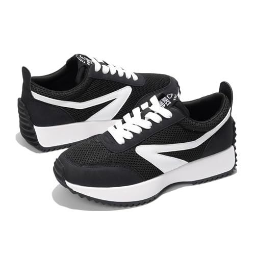Image of Project Cloud Womens Sneakers - Memory Foam Insole and Lightweight Spring Shoes - Non-Slip Lace Up Trendy Shoes - Fashion Sneakers for Women 2026