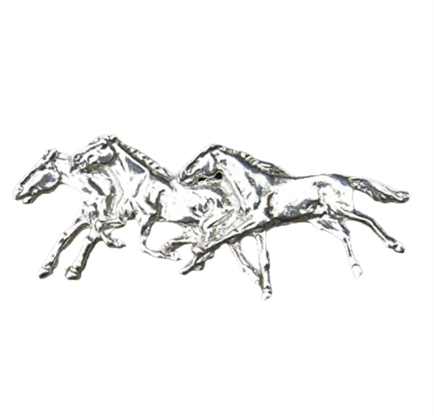 Perno Da Risvolto Ferro Di Cavallo In Peltro – Fatto A Mano Da William Sturt, Lunghezza 6 Cm - 4